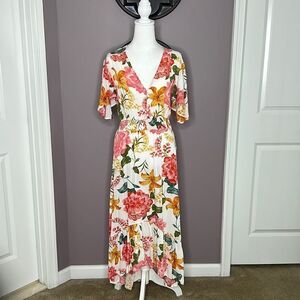 Abel the label floral high low dress